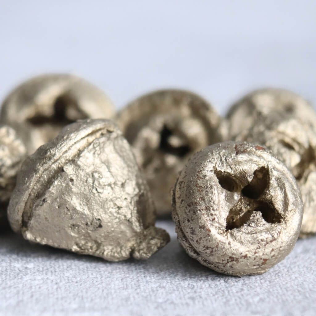 Eukalyptus pod – platinový 100 g, sušené plody s metalickým efektem do dekorací
